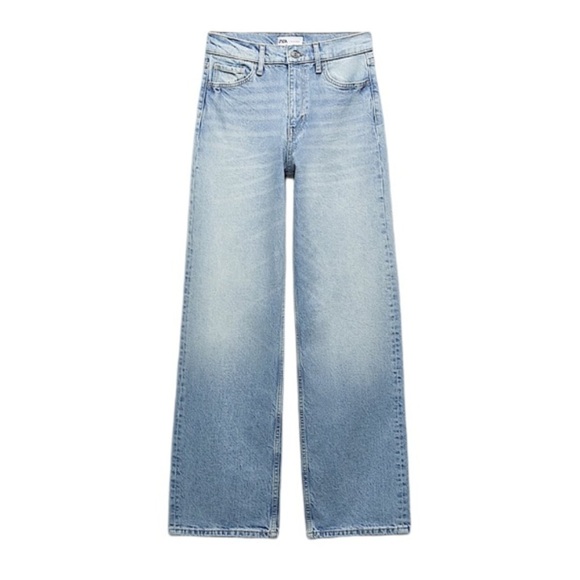 Zara Denim - New ZARA NWOT High Rise TRF Barrel Jeans